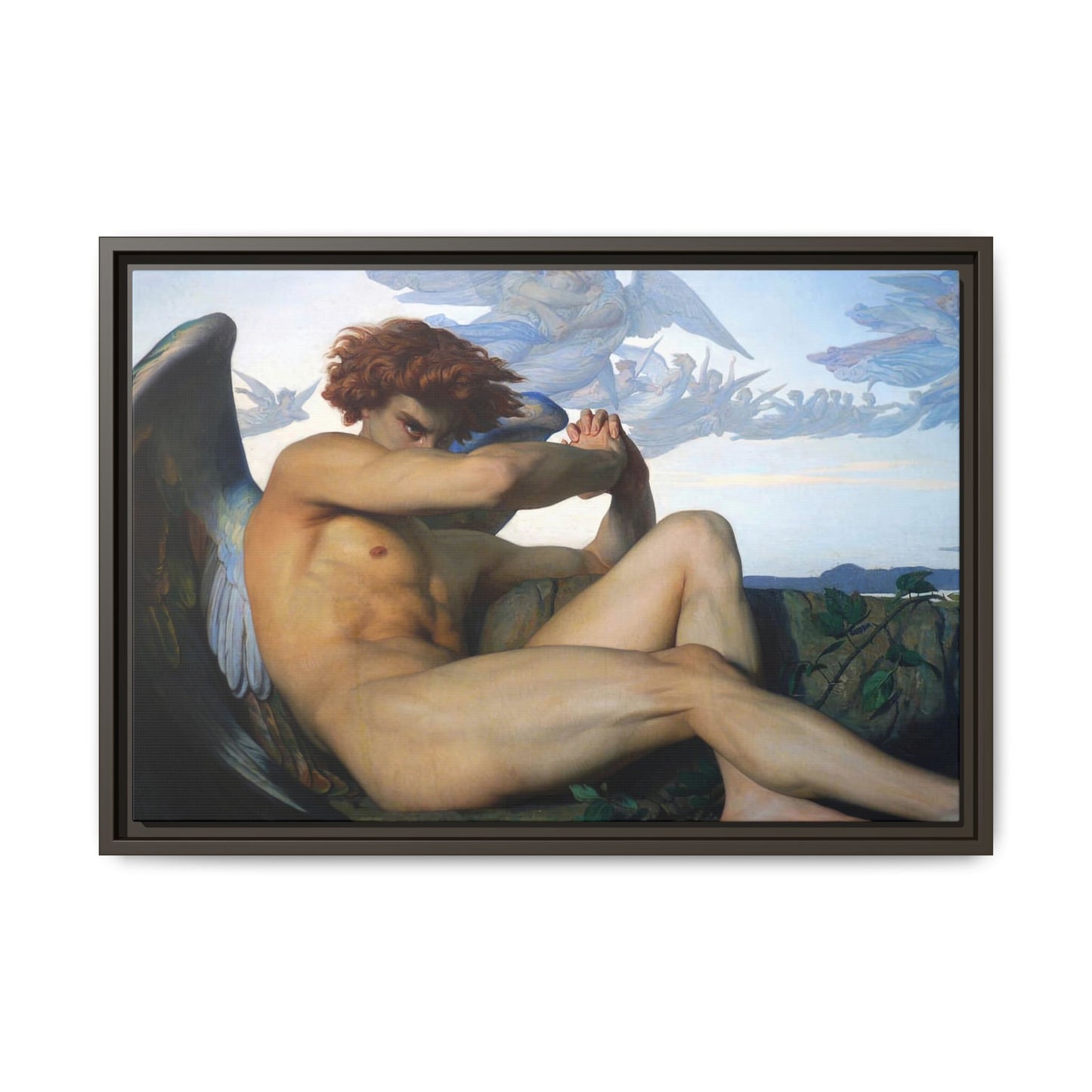 Cabanel, Alexandre - The Fallen Angel (1847) - Matte Canvas, Framed