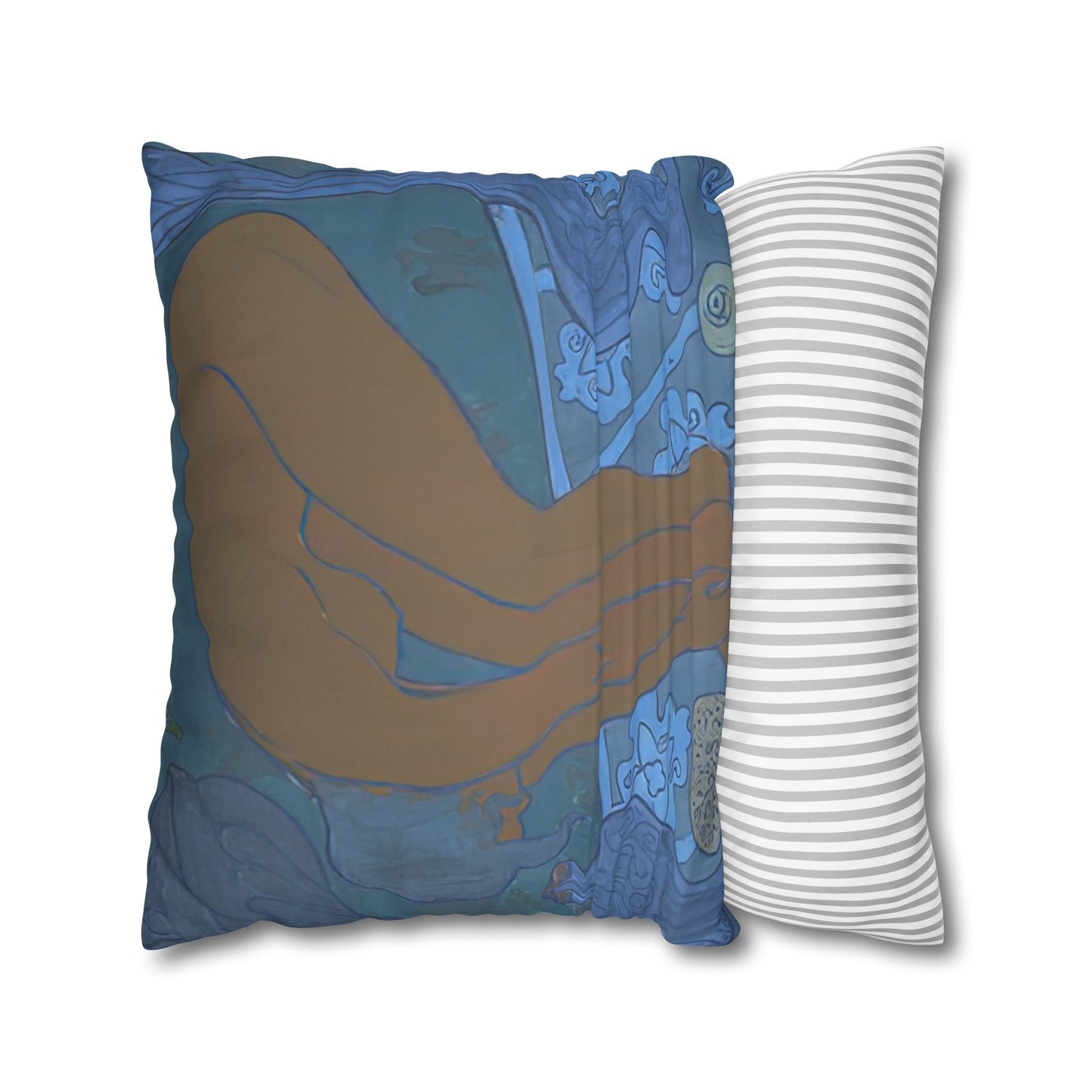 Ranson, Paul - The Blue Bather (1891) - Suede Square Pillowcase