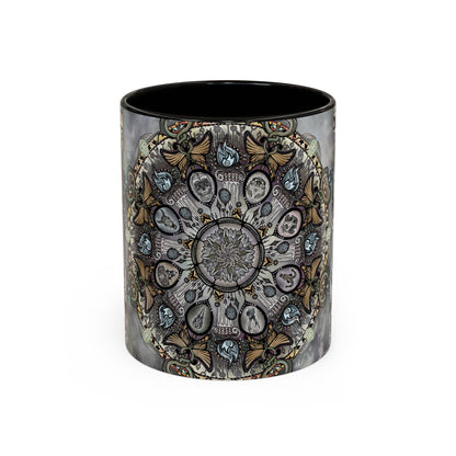 Pacio, Adam - Memento Mori Mandala - Colorful Accent Mugs