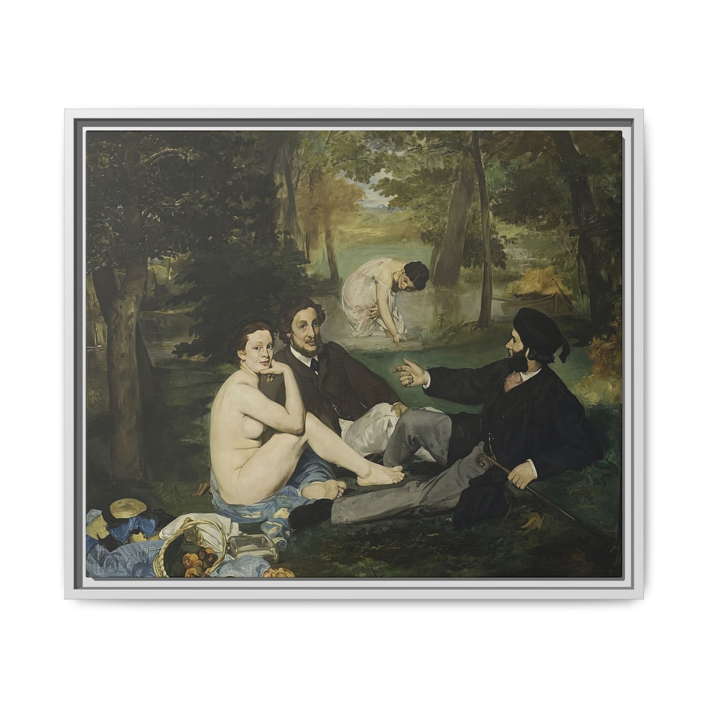 Manet, Édouard - Luncheon on the Grass (1863) - Matte Canvas, Framed
