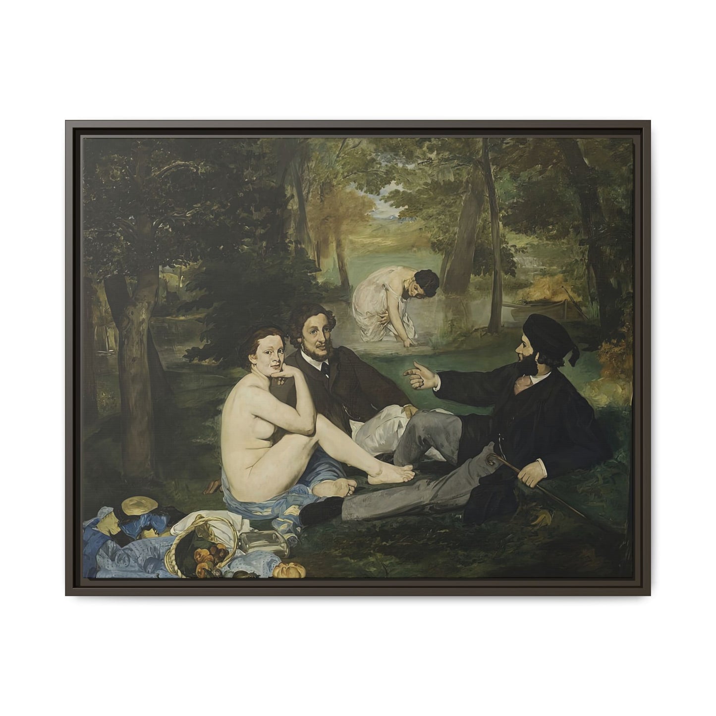 Manet, Édouard - Luncheon on the Grass (1863) - Matte Canvas, Framed