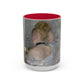 Morisot, Berthe - Woman at Her Toilette (1880) - Colorful Accent Mugs