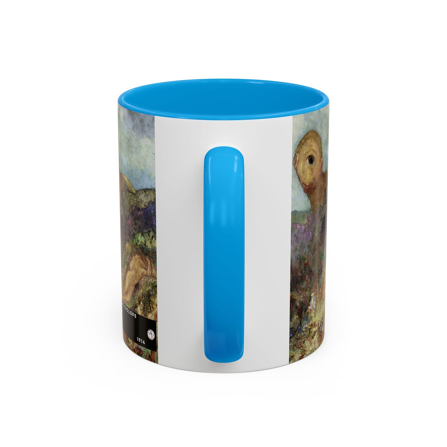 Redon, Odilon - The Cyclops (1914) - Colorful Accent Mugs