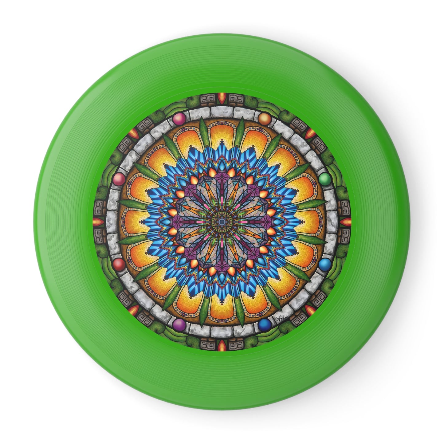 Emerald Arrows Mandala - Wham-O Frisbee