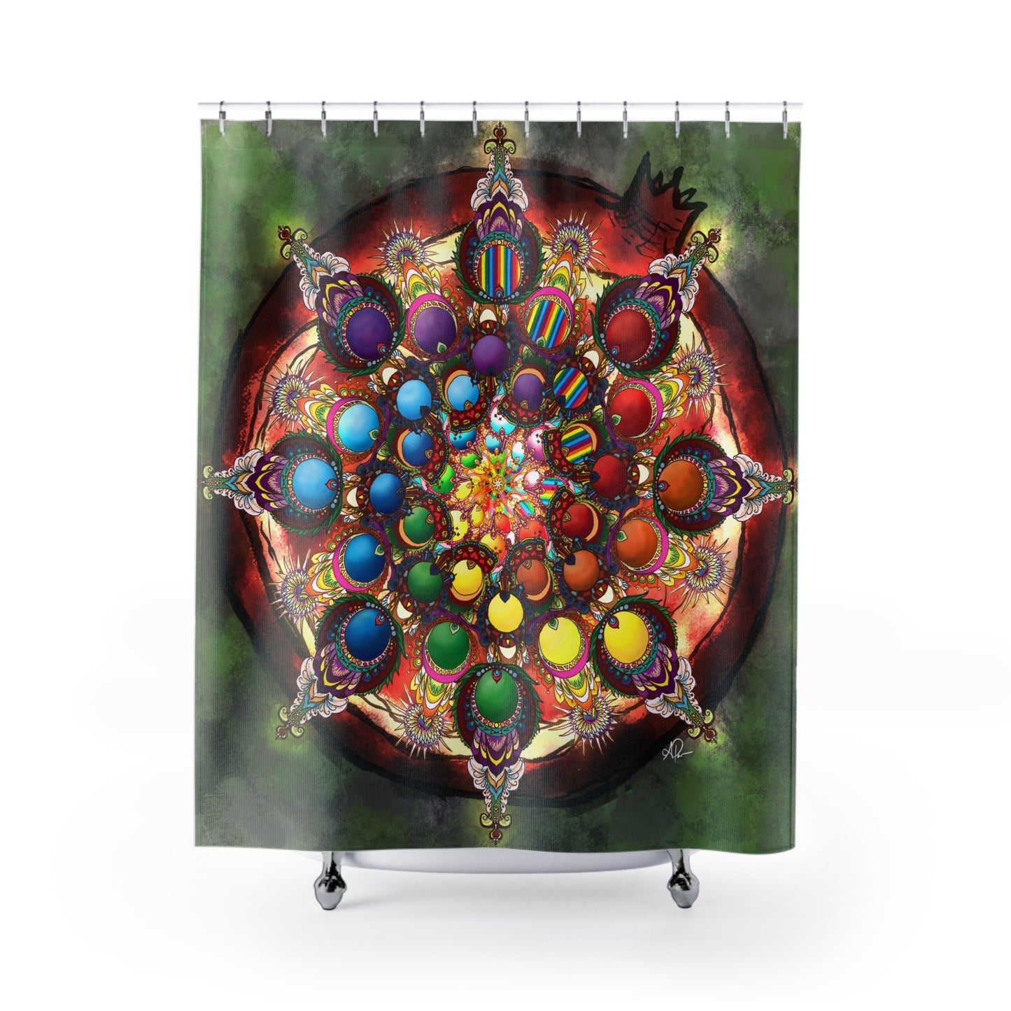 Seeds of Pride Mandala - Shower Curtains