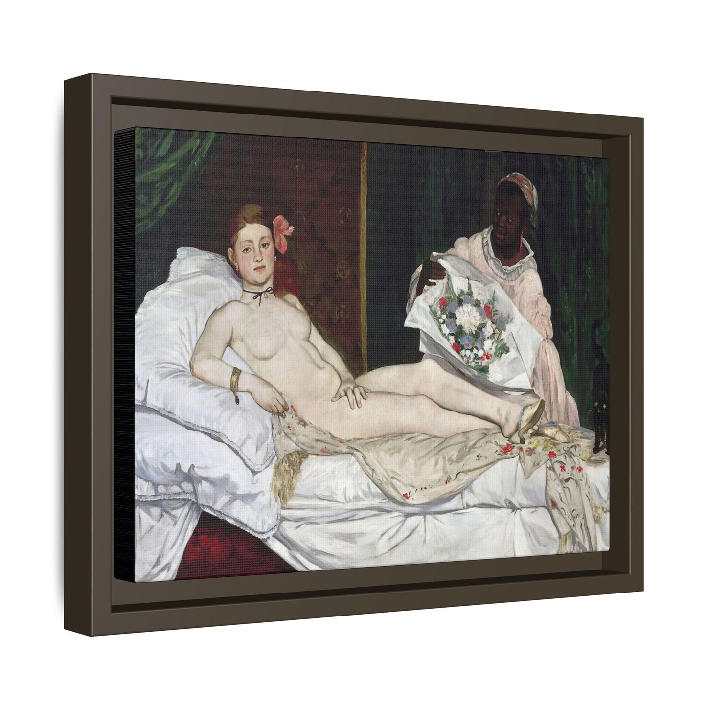 Manet, Édouard - Olympia (1870) - Matte Canvas, Framed