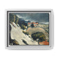 Cézanne, Paul - L’Estaque, Melting Snow (1870) - Matte Canvas, Framed