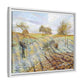 Pissarro, Camille - Hoarfrost (1873) - Matte Canvas, Framed