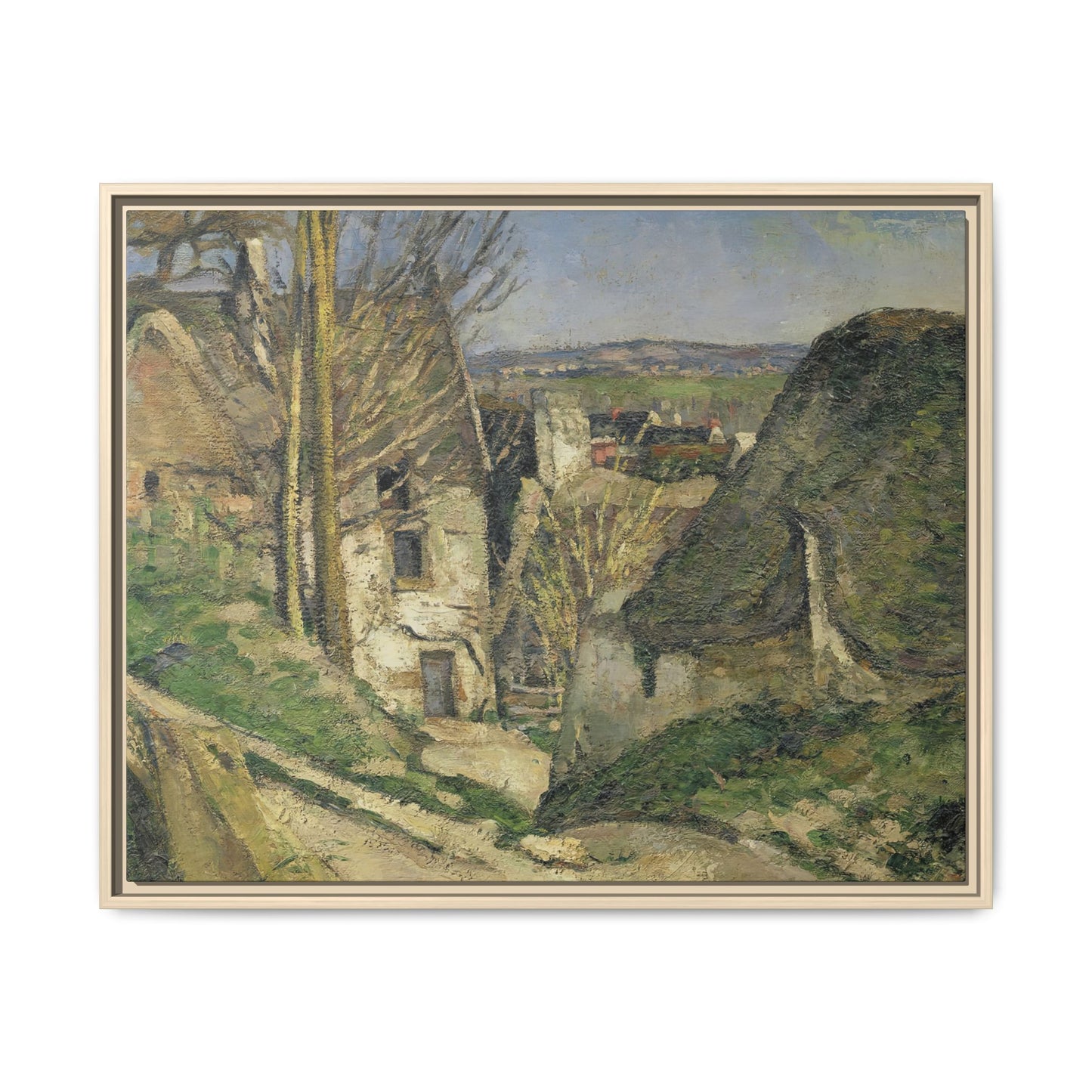 Cézanne, Paul - The House of the Hanged Man, Auvers-sur-Oise (1874) - Matte Canvas, Framed
