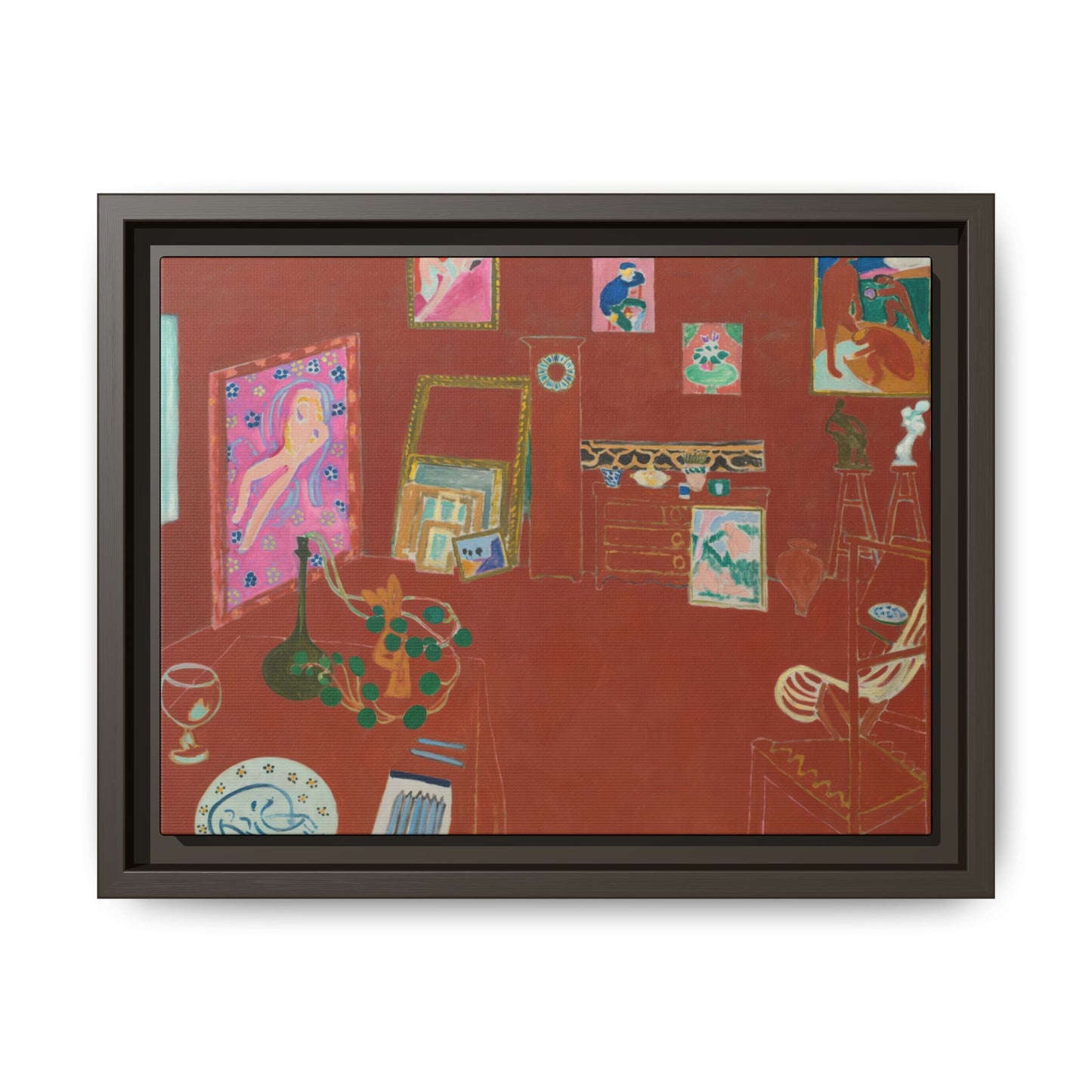Matisse, Henri - The Red Studio (1911) - Matte Canvas, Framed
