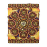 Lion Summer Mandala - Sherpa Fleece Blanket