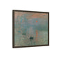 Monet, Claude - Impression, Sunrise (1872) - Matte Canvas, Framed