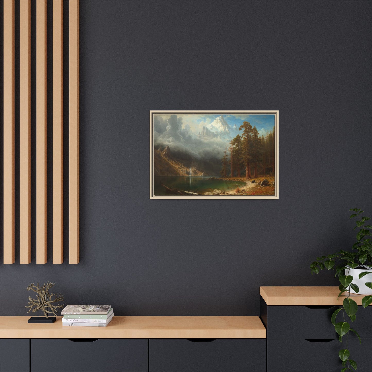 Bierstadt, Albert - Mount Corcoran (1877) - Matte Canvas, Framed