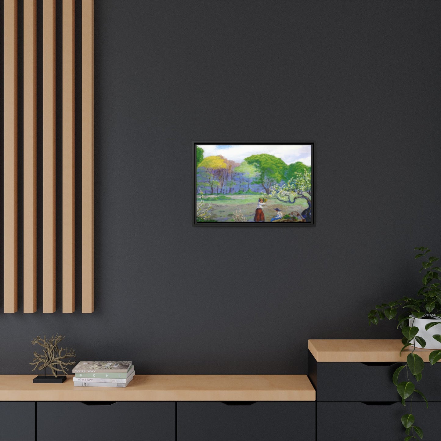 Ranson, Paul - Picking Flowers (1890) - Matte Canvas, Framed
