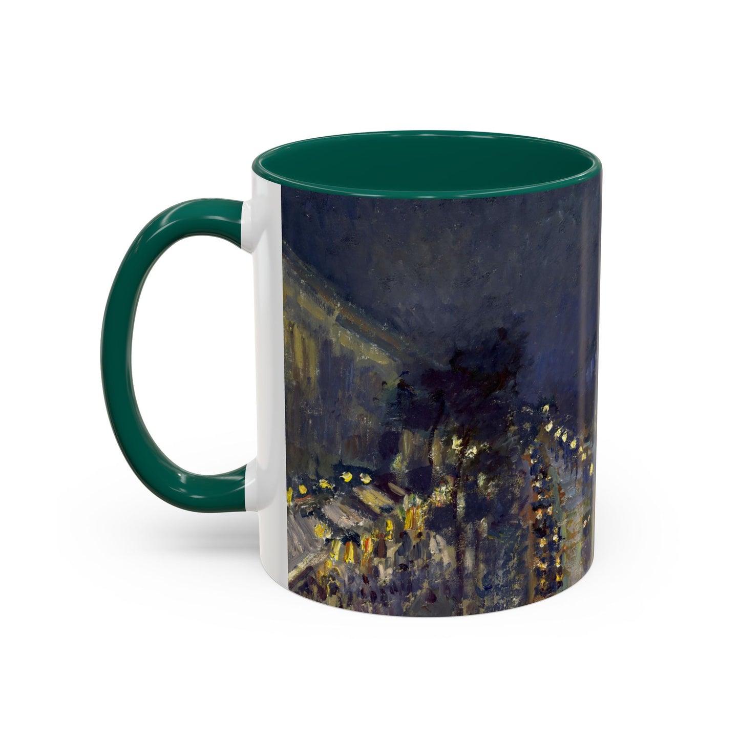 Pissarro, Camille - The Boulevard Montmartre At Night (1897) - Colorful Accent Mugs