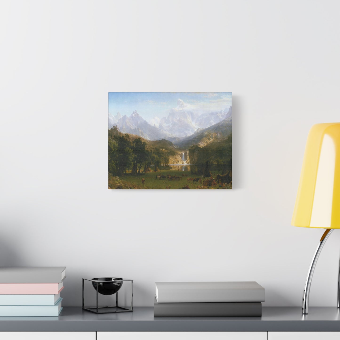 Bierstadt, Albert - The Rocky Mountains, Lander’s Peak (1863) - Canvas Block, unframed