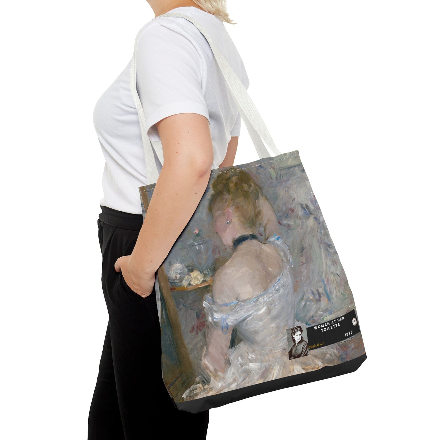 Morisot, Berthe - Woman at Her Toilette (1880) - Tote Bag