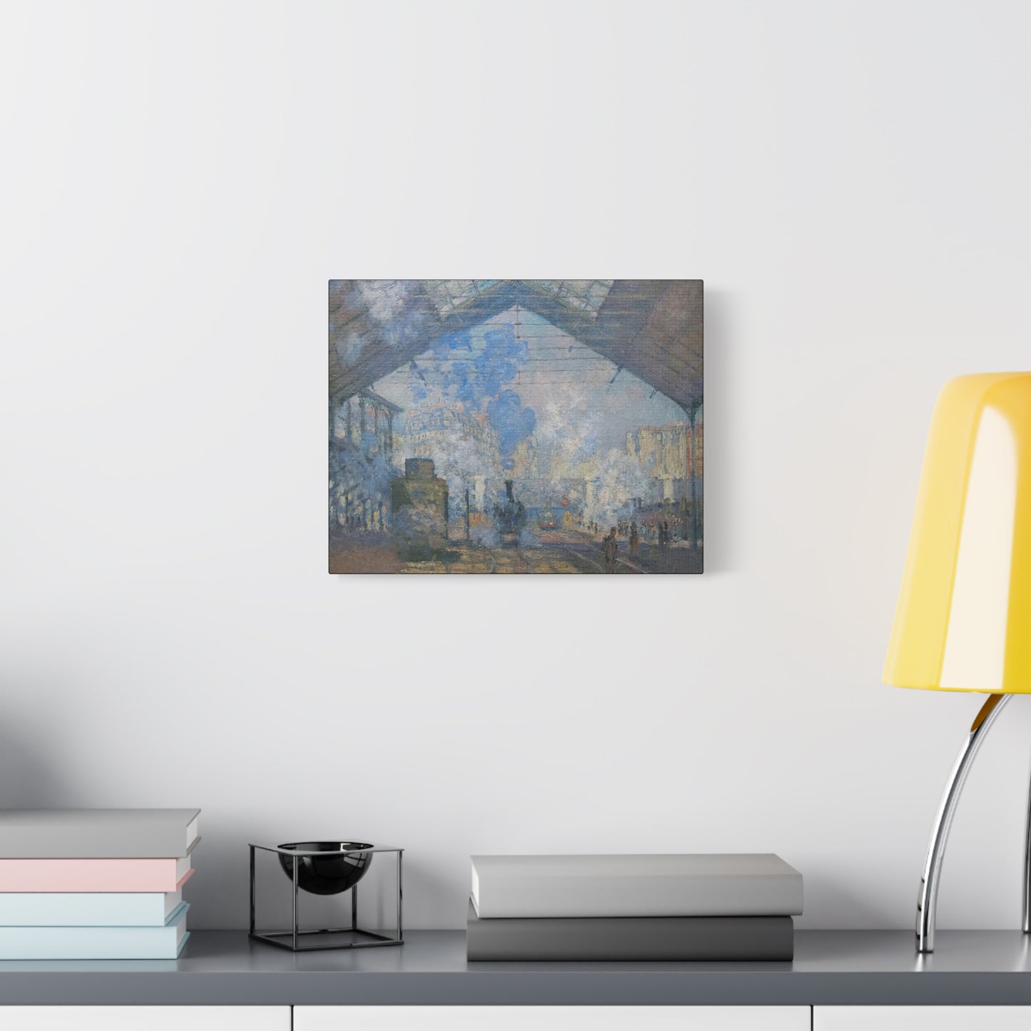 Monet, Claude - Le Gare Saint-Lazare (1877) - Canvas Block, unframed