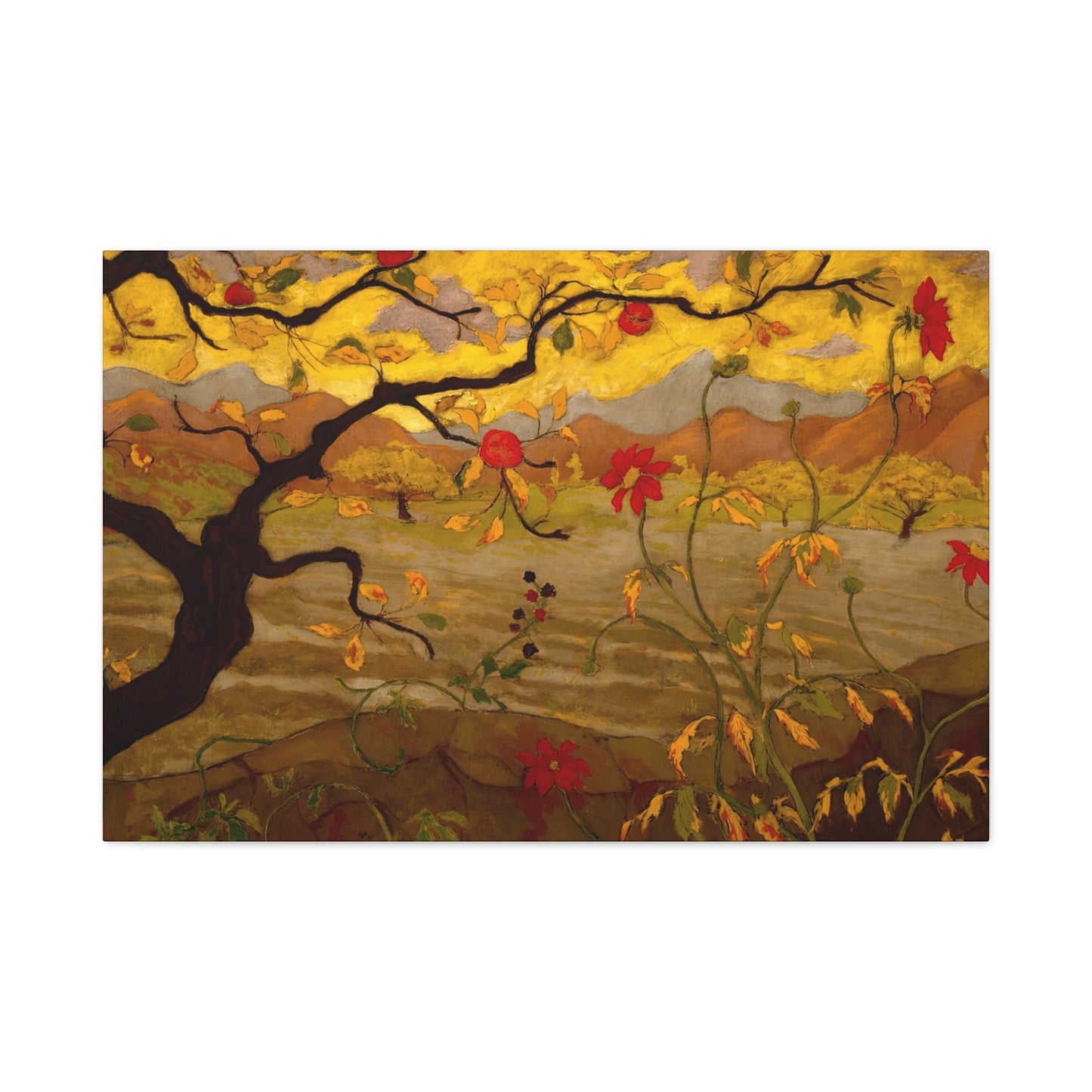 Ranson, Paul - Apple Tree with Red Fruit (1902) - Canvas Block, unframed
