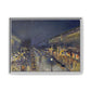 Pissarro, Camille - The Boulevard Montmartre At Night (1897) - Matte Canvas, Framed