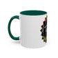 AdamPacio.com - Black Logo - Colorful Accent Mugs