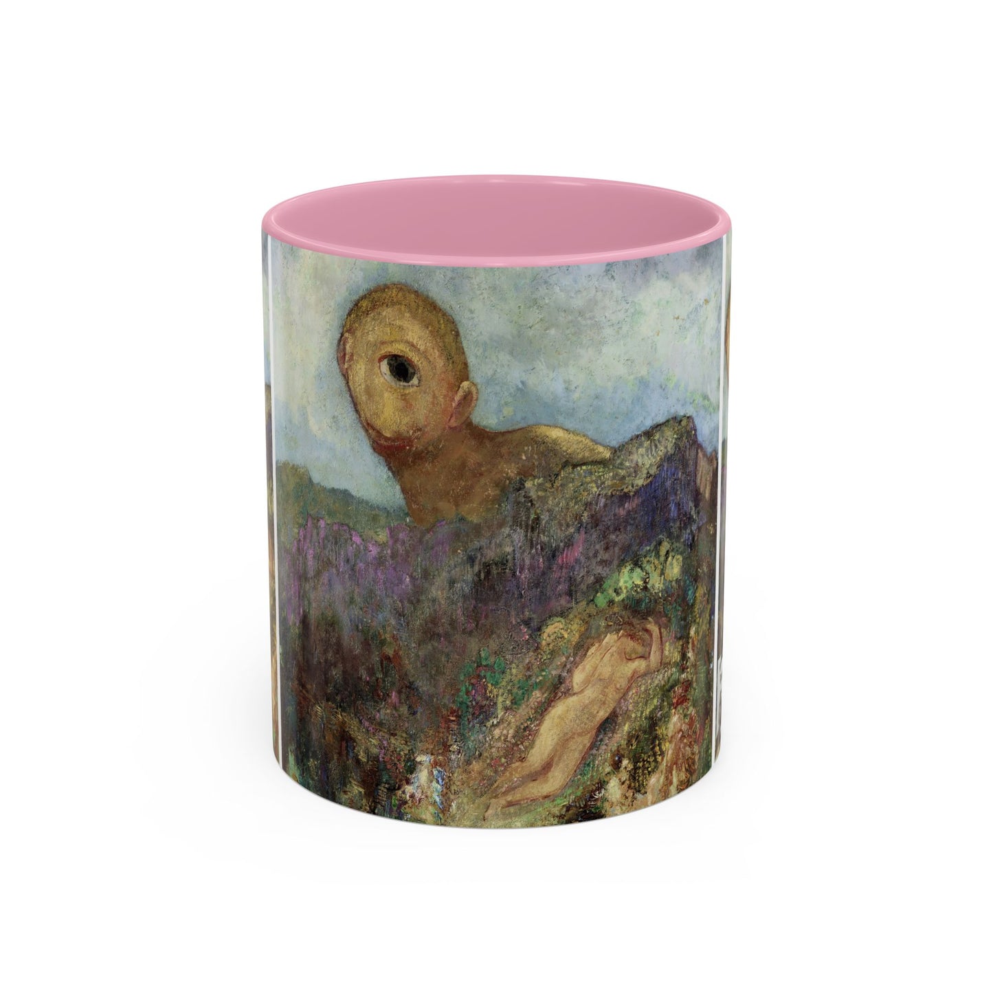 Redon, Odilon - The Cyclops (1914) - Colorful Accent Mugs