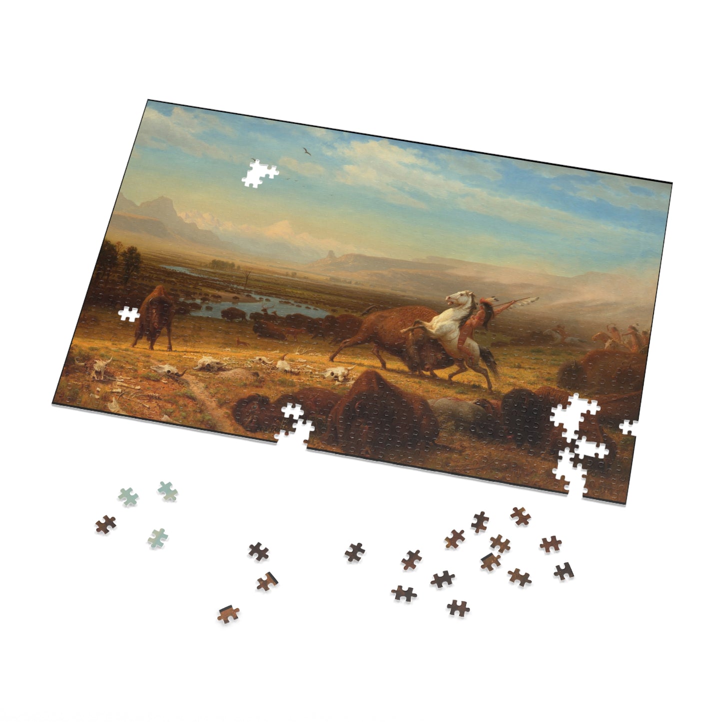 Bierstadt, Albert - The Last of the Buffalo  (1888) - 1000pc Jigsaw Puzzle