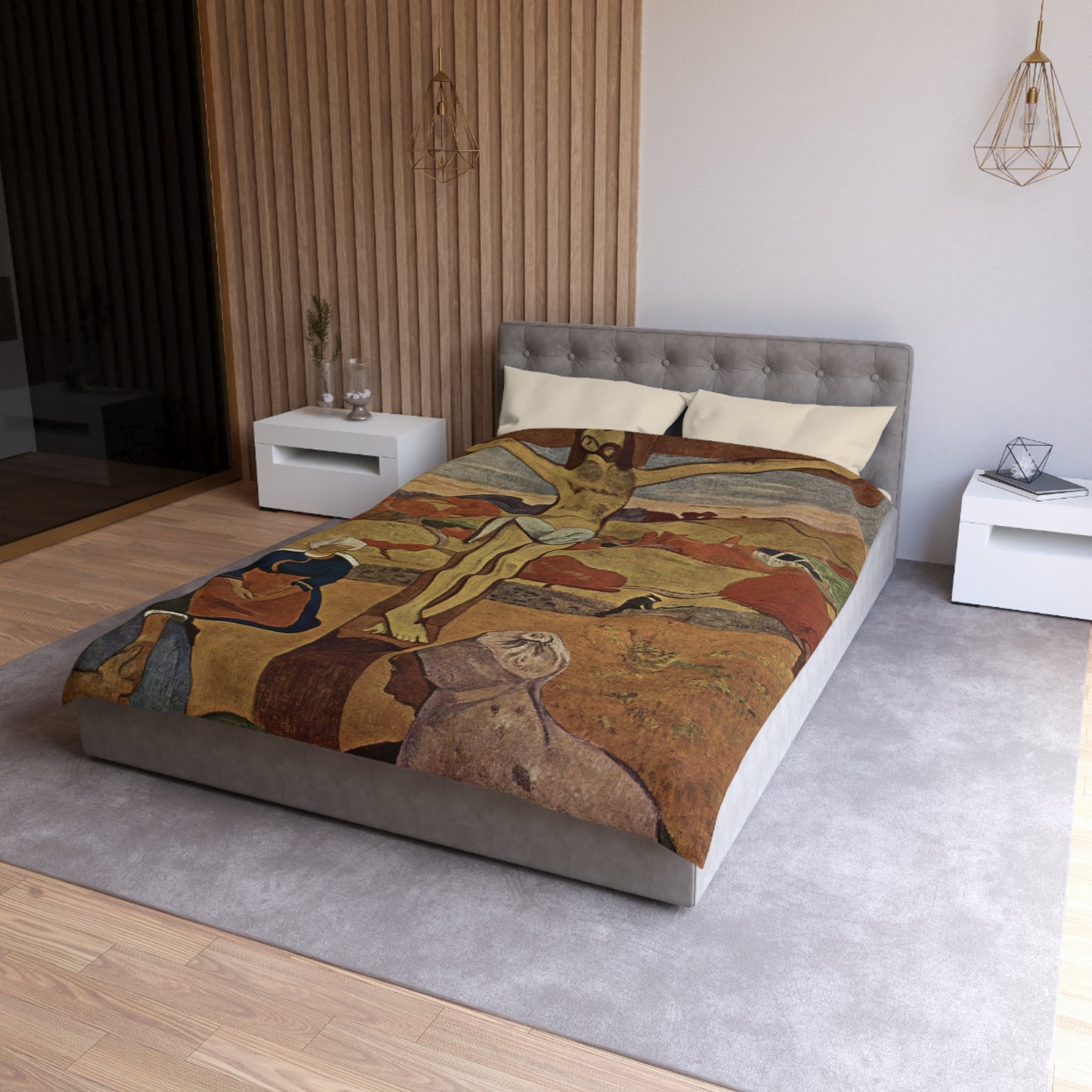 Gauguin, Paul - The Yellow Christ (1889) - Microfiber Duvet Cover