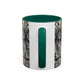Pacio, Adam - Memento Mori Mandala - Colorful Accent Mugs
