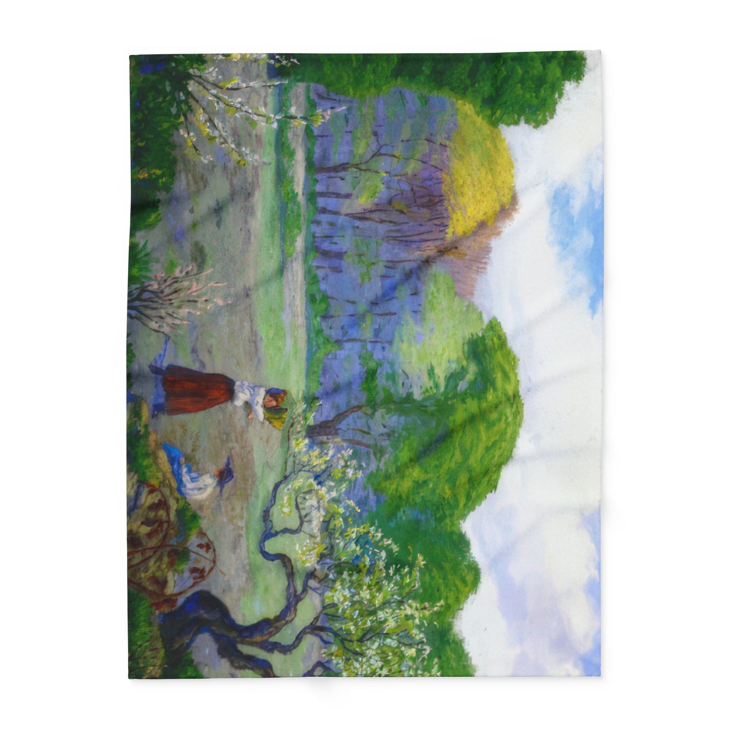 Ranson, Paul - Picking Flowers (1890) - Arctic Fleece Blanket