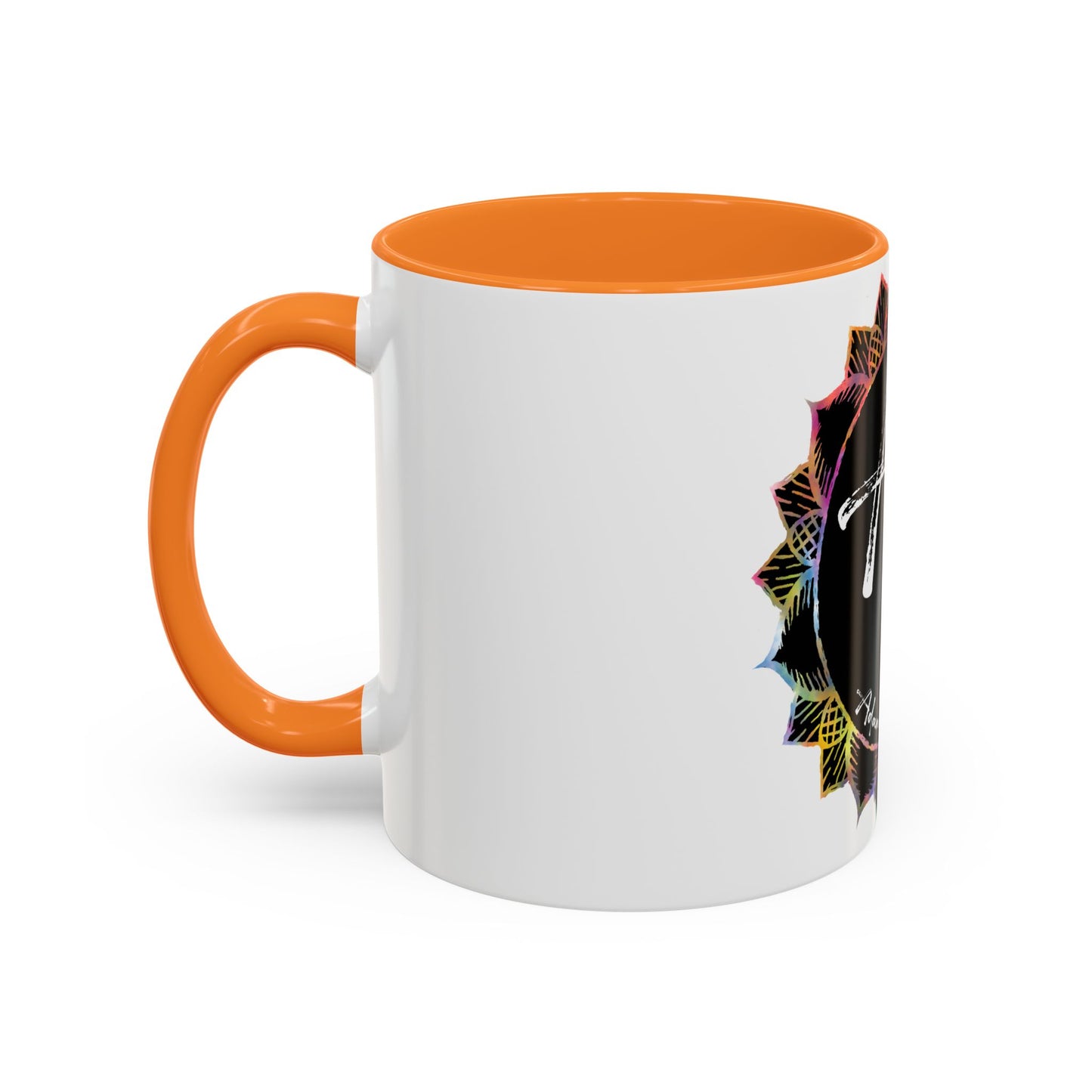 AdamPacio.com - Black Logo - Colorful Accent Mugs