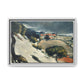 Cézanne, Paul - L’Estaque, Melting Snow (1870) - Matte Canvas, Framed