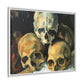 Cézanne, Paul - Pyramid of Skulls (1901) - Matte Canvas, Framed