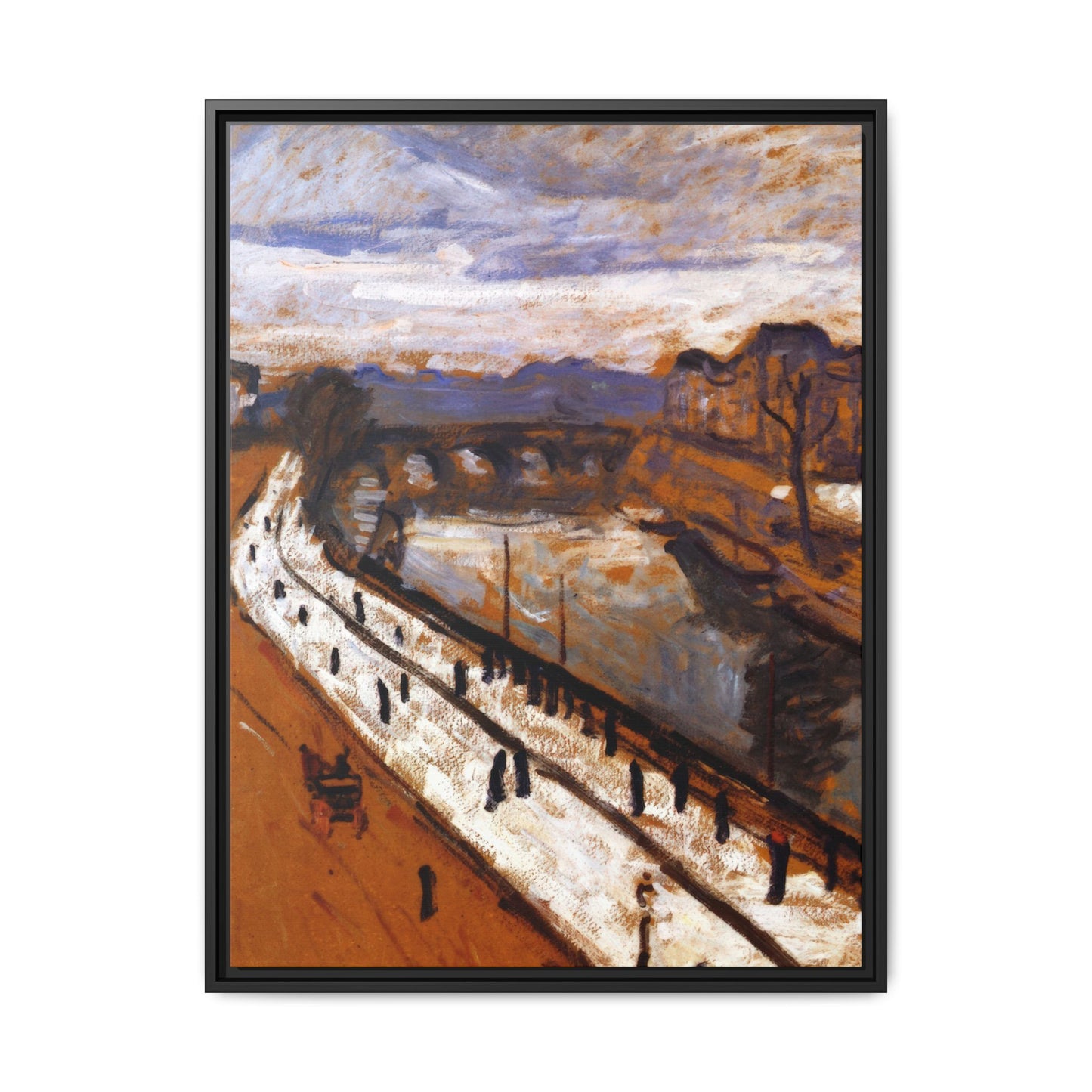 Marquet, Albert - Quai des Grands-Augustins (1905) - Matte Canvas, Framed