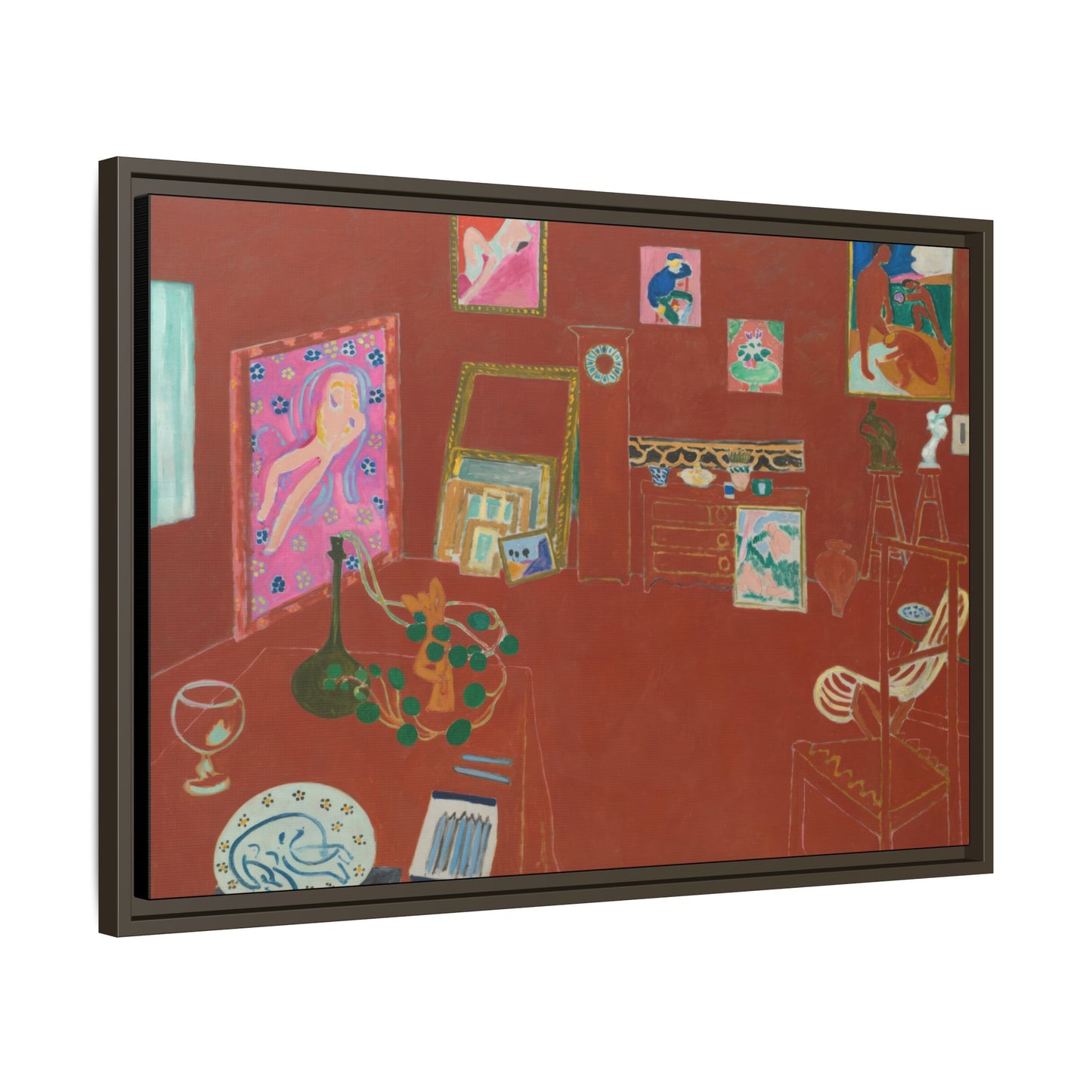 Matisse, Henri - The Red Studio (1911) - Matte Canvas, Framed