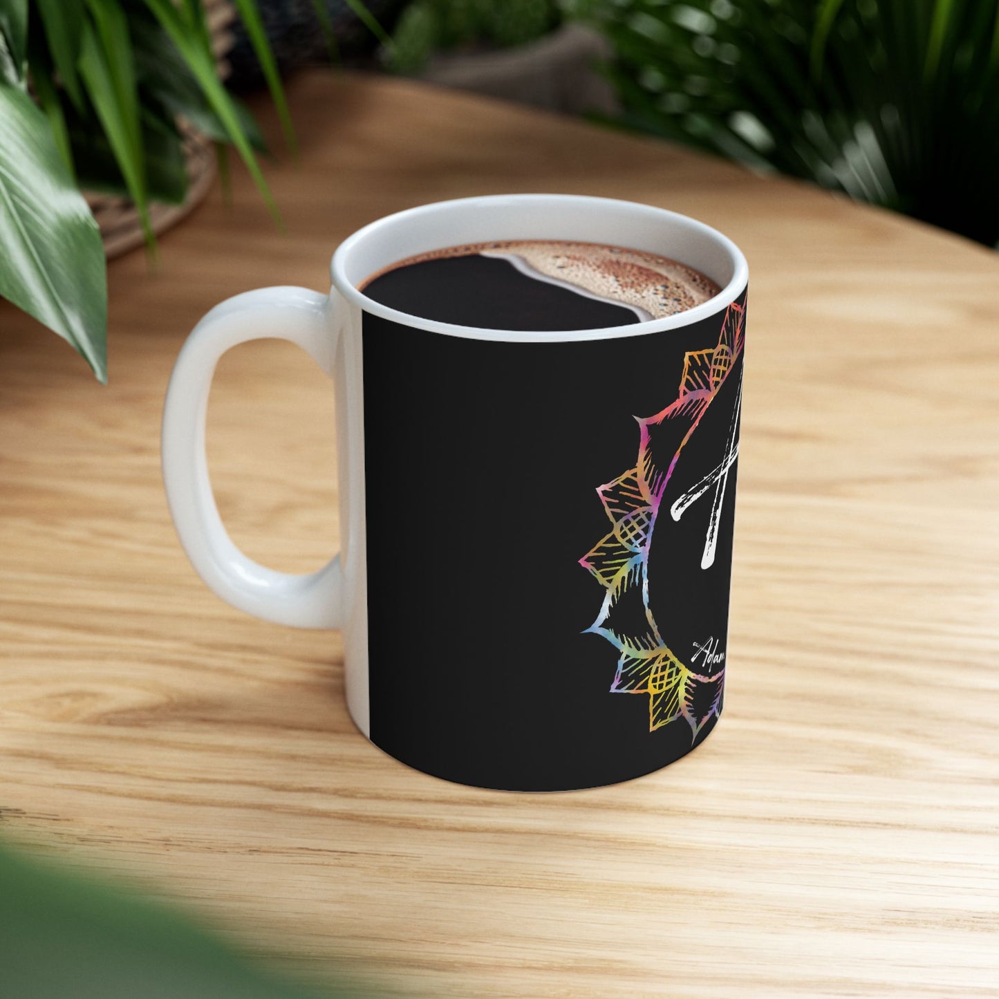 AdamPacio.com Logo - Black - Ceramic Mug