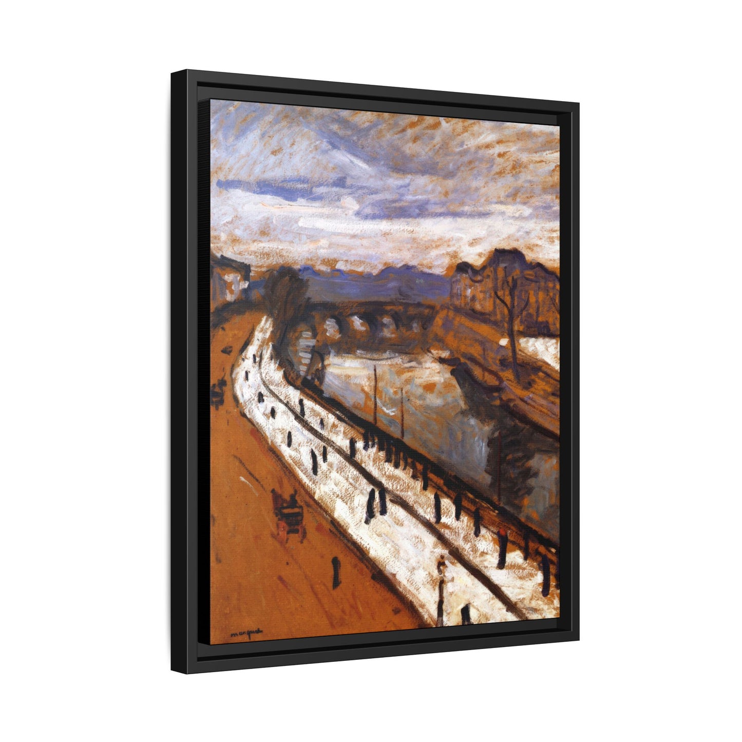 Marquet, Albert - Quai des Grands-Augustins (1905) - Matte Canvas, Framed