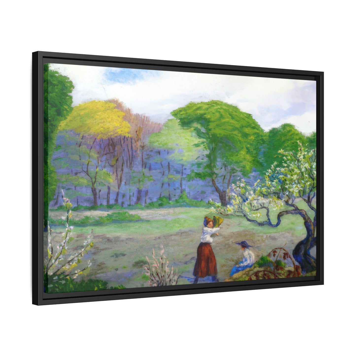 Ranson, Paul - Picking Flowers (1890) - Matte Canvas, Framed
