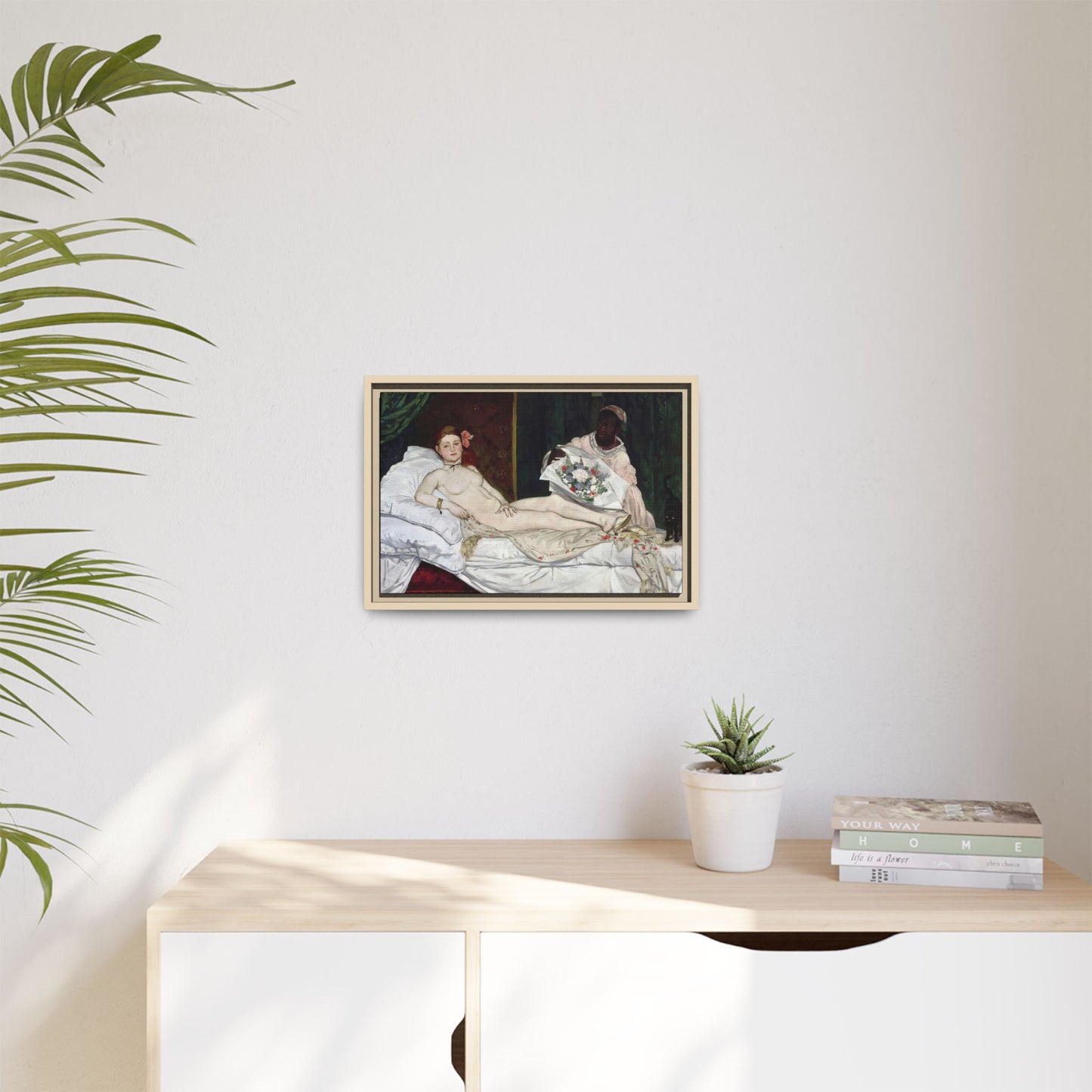 Manet, Édouard - Olympia (1870) - Matte Canvas, Framed