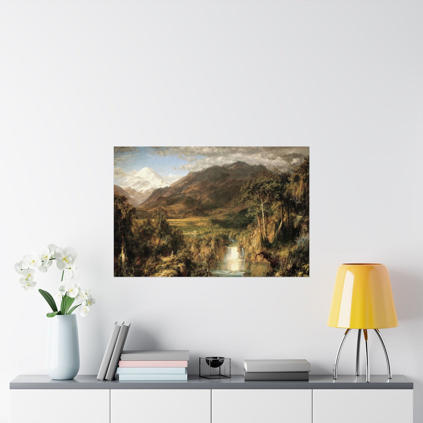 Church, Frederic Edwin - The Heart of the Andes  (1859) - Satin Posters