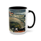 Cézanne, Paul - A Modern Olympia (1874) - Colorful Accent Mugs