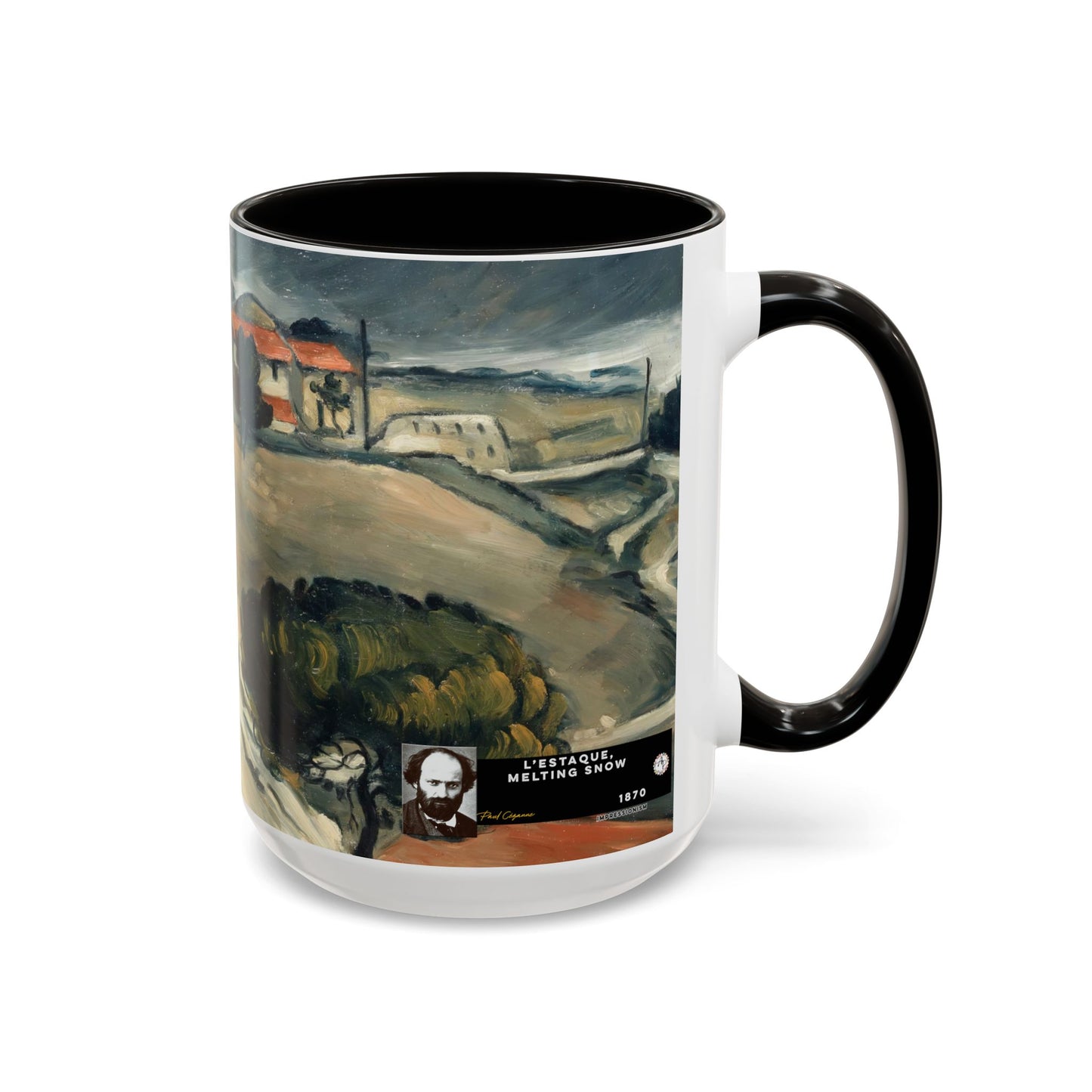 Cézanne, Paul - A Modern Olympia (1874) - Colorful Accent Mugs
