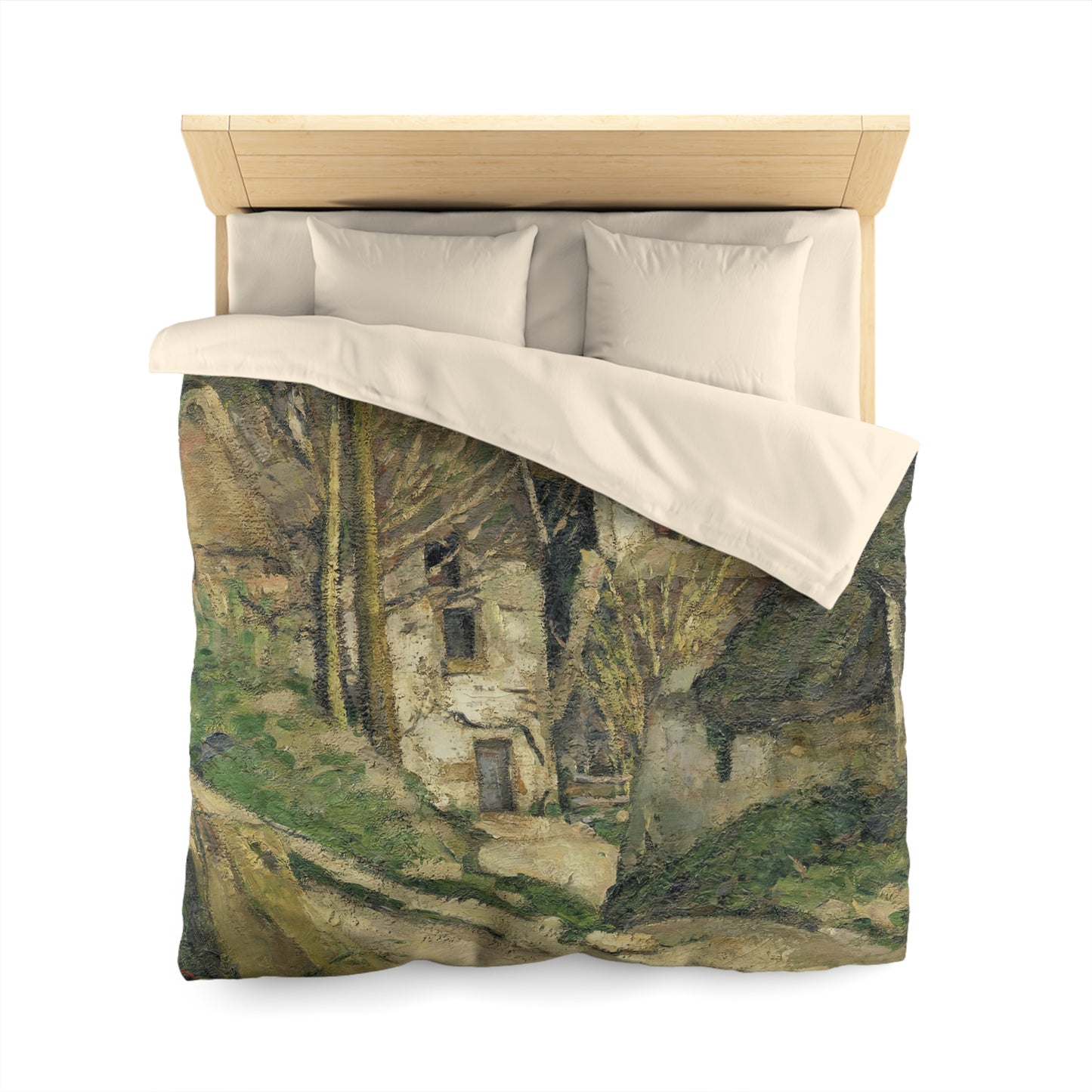 Cézanne, Paul - The House of the Hanged Man, Auvers-sur-Oise (1874) - Microfiber Duvet Cover