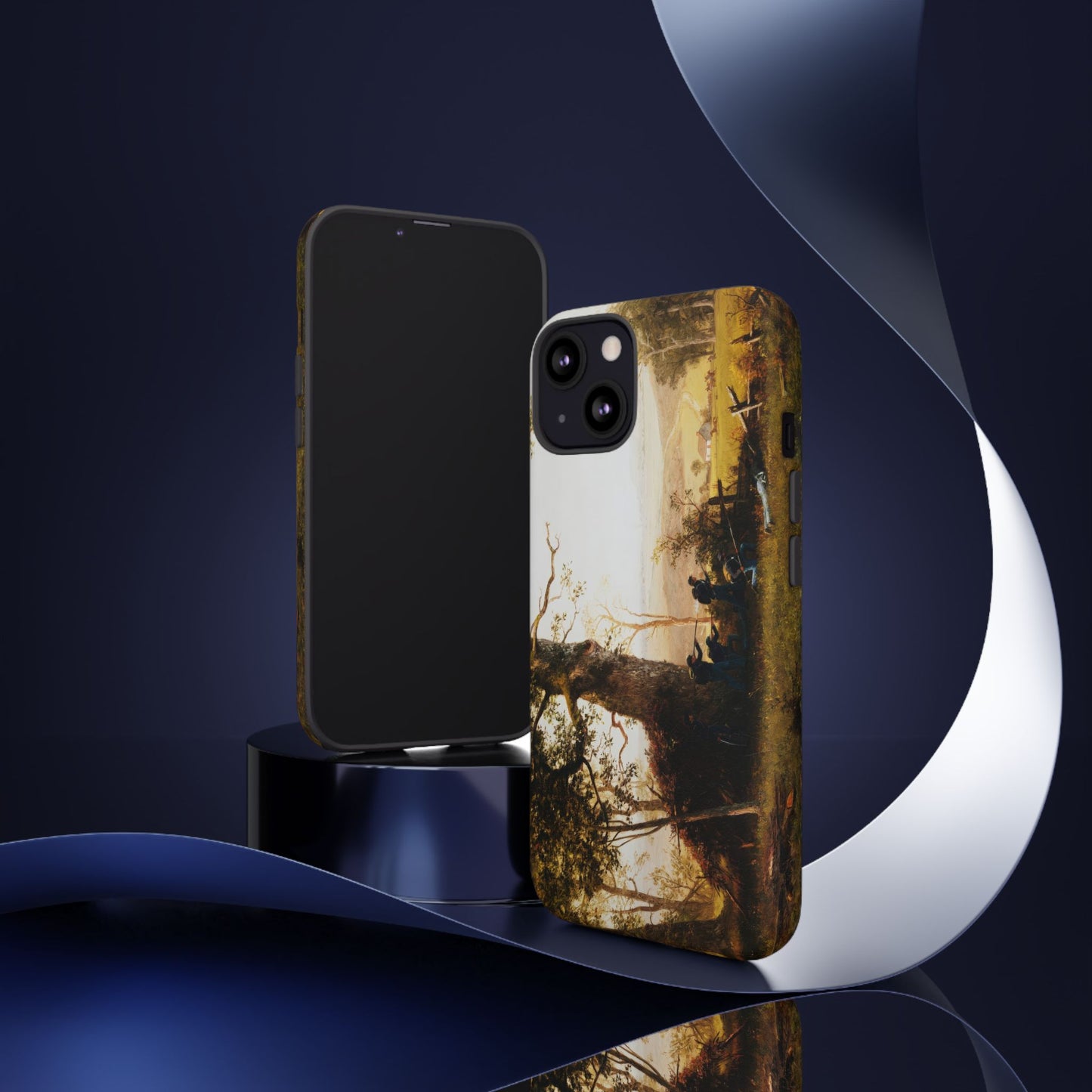 Bierstadt, Albert -  Guerrilla Warfare (1861) - Tough Phone Cases