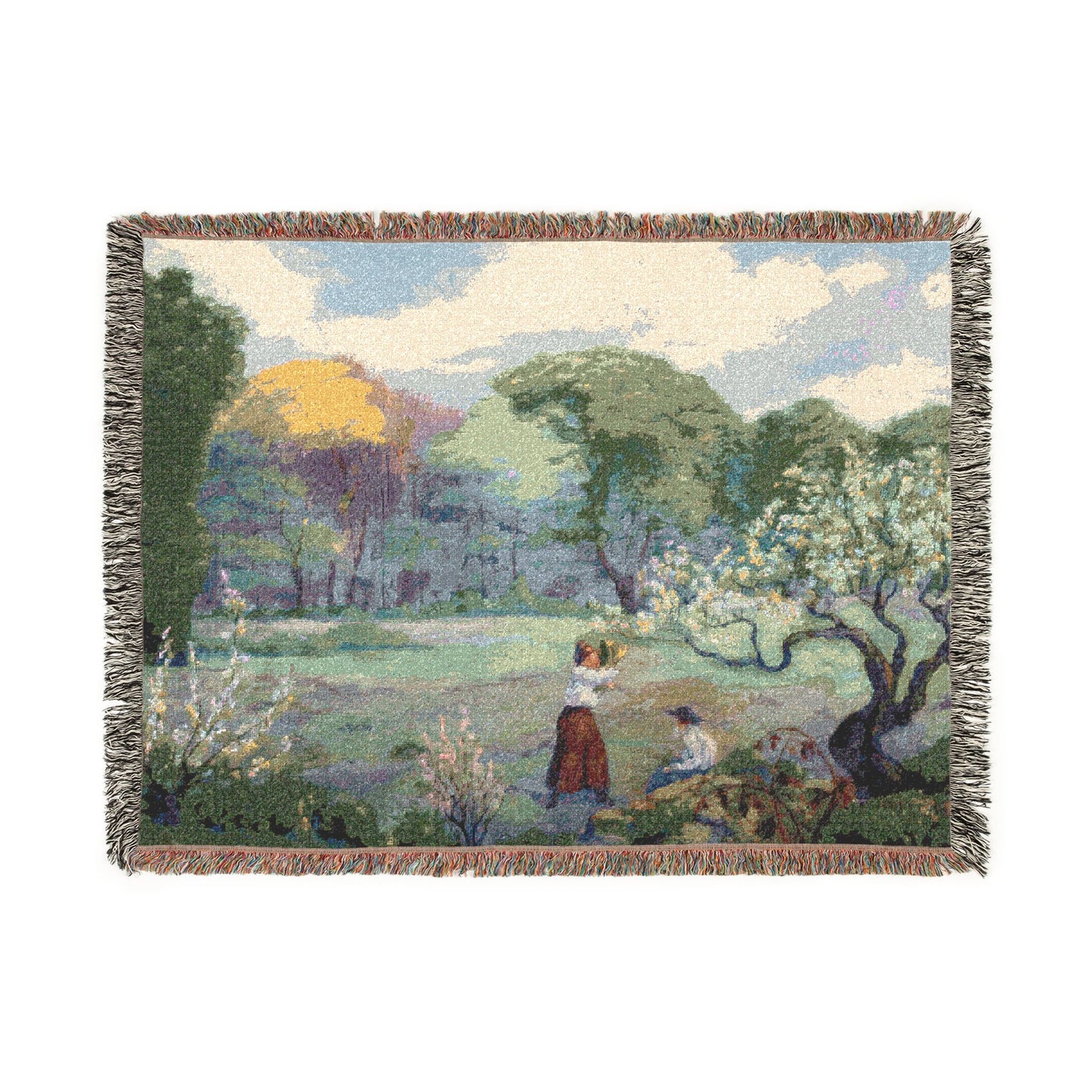Ranson, Paul - Picking Flowers (1890) - Woven Blanket