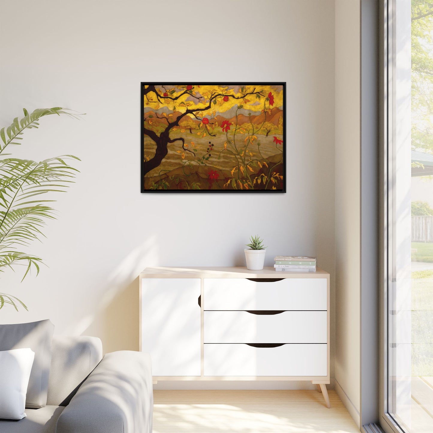 Ranson, Paul - Apple Tree with Red Fruit (1902) - Matte Canvas, Framed