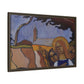 Filiger, Charles - Virgin and Two Angels (1895) - Matte Canvas, Framed