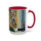 Van Gogh, Vincent - Self Portrait with Bandaged Ear (1889) - Colorful Accent Mugs