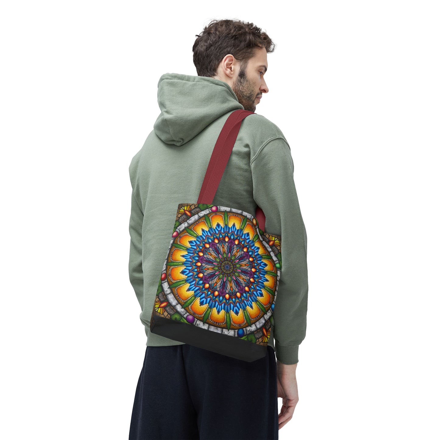 Pacio, Adam - Emerald Arrows Mandala - Tote Bag