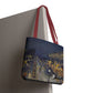 Pissarro, Camille - The Boulevard Montmartre At Night (1897) - Tote Bag